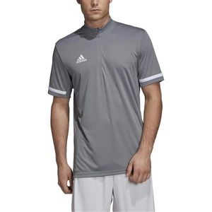 adidas Team 19 Short Sleeve Quarter-Zip Polo